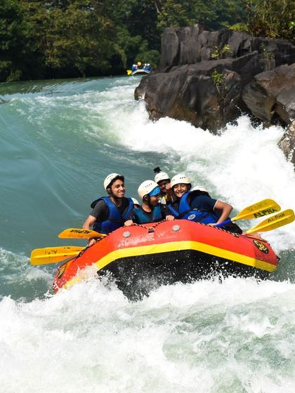 Another action shot of our group tackling the rapids.