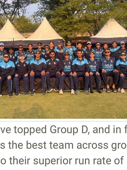 Media recognition for the team's outstanding performance, topping the group with a superior run rate.