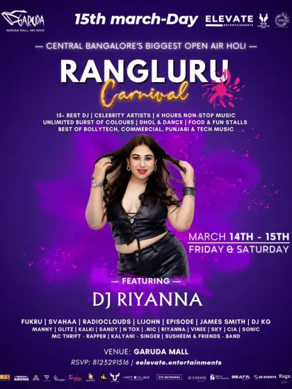 Being a featured artist at major events like the Rangluru Carnival at Garuda Mall is always a thrill. This event poster shows the scale of the festivals I play, sharing the stage with over 15 other talented artists for a non-stop music experience.