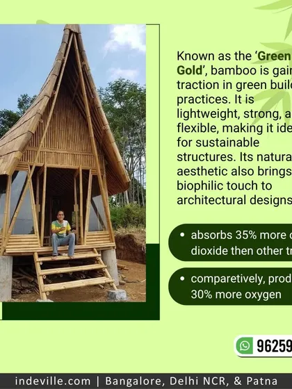 This A-frame bamboo cottage is a prime example of the sustainable homes I build. Its design maximizes natural light and ventilation, while the structure itself is lightweight, strong, and built on a raised foundation. This is a perfect model for an eco-friendly home or a resort cabin.