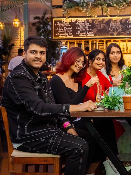 Guests enjoying our Puffizza 2.0 launch, taking a journey through the flavors of the Silk Route.