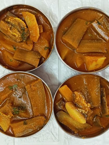 Simple ingredients create soulful flavors in my Aloo Baigan Masala. It's a humble dish with a rich, homely taste that is perfect for a satisfying meal.