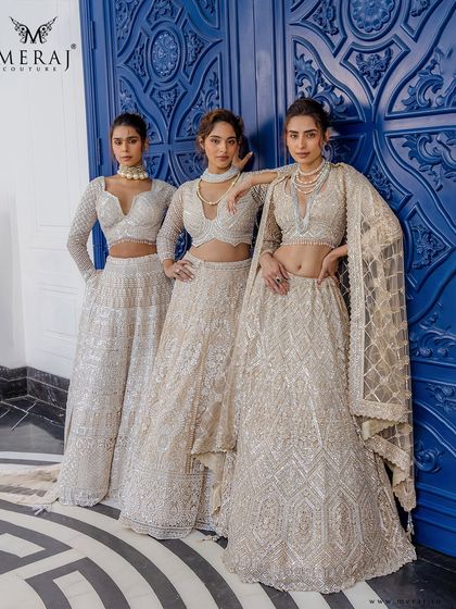 Meraj Couture - Luxury Occasion Wear Gilded & Golden Lehengas photo 17