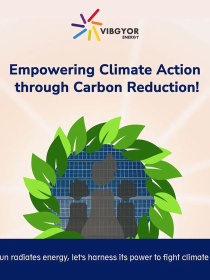 We are empowering climate action through carbon reduction. As the sun radiates energy, we harness its power to help businesses and industries fight climate change.