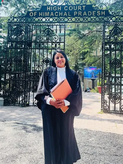 Standing at the gates of the High Court of Himachal Pradesh. Everything you have ever wanted is on the other side of fear.