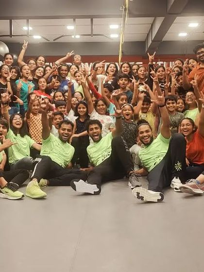 The entire Shadows Dance Studio family in one frame. This is the incredible community of dancers, instructors, and friends we've built over the years.