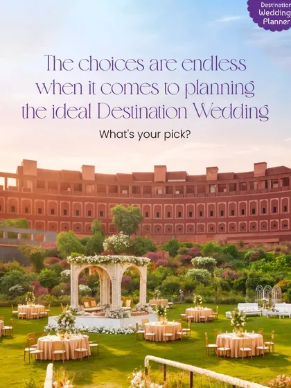 The choices are endless when planning a destination wedding. Whether you envision a grand palace affair or an intimate garden ceremony, my team is capable of turning your vision into reality.
