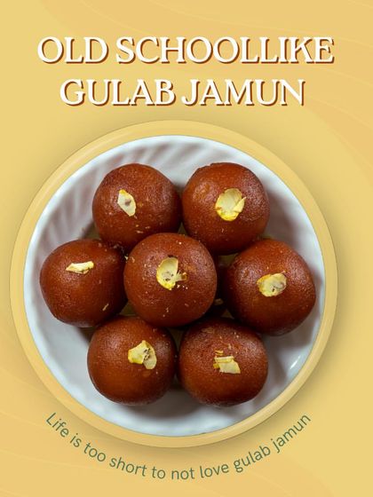 You can't go wrong with a classic Gulab Jamun. Ours are soft, spongy, and soaked in a fragrant sugar syrup. We garnish them with slivered nuts for that extra touch of richness.