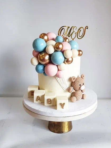 This elegant design is one of my most requested for baby showers, and it's easy to see why!