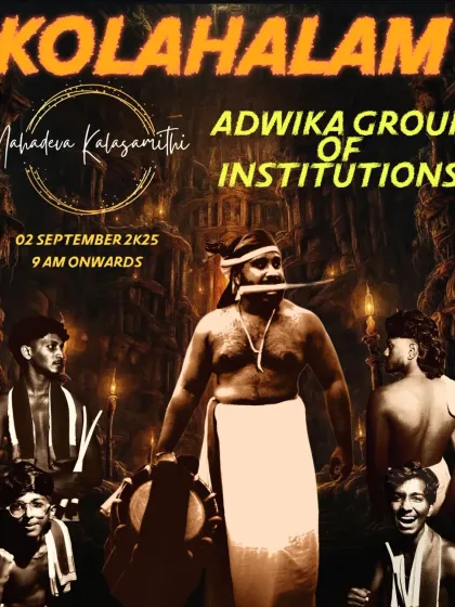 Presenting "KOLAHALAM" at Adwika Group of Institutions. The name says it all, it was pure, energetic chaos.