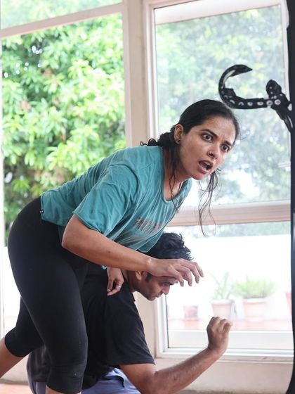 The many moods of Gretel during rehearsals.