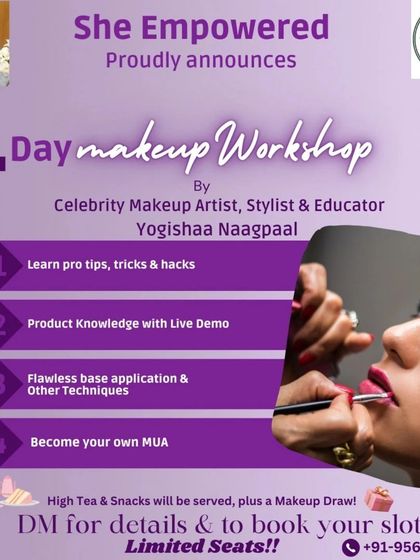 I was thrilled to be invited as an educator for this 1-day makeup workshop. These events are a great way to learn pro tips and product knowledge in a fun, interactive setting.