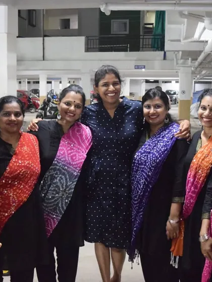 This is my favorite kind of picture, a post-performance photo with the best team! I choreographed a group dance for these dedicated and hardworking ladies, and seeing their happy faces after they nailed the performance is the biggest reward for me.
