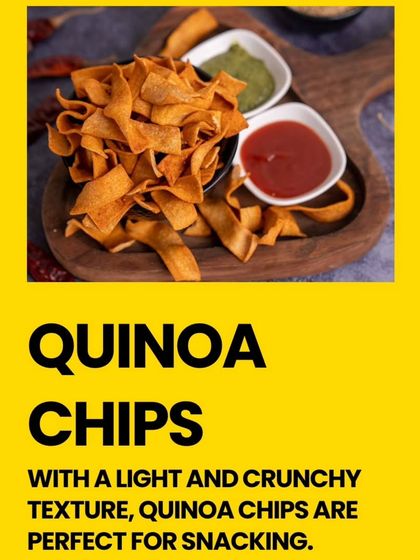 Quinoa Chips offer a light and crunchy texture that's perfect for snacking. We make them baked and fat free with just 2% oil, a healthy treat you can enjoy anytime.