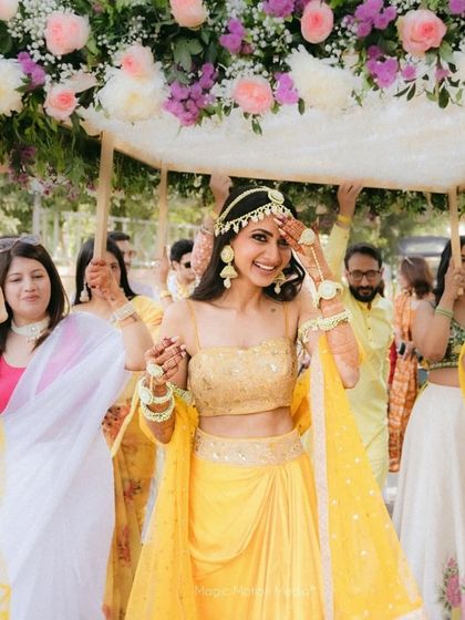 Colorful Beginnings: Haldi & Mehendi photo 12