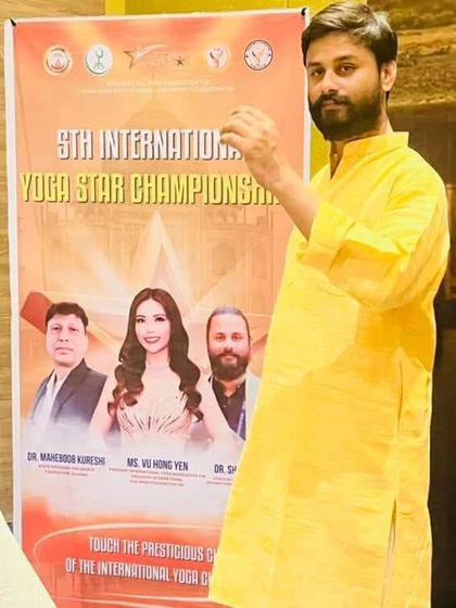 At the 5th International Yoga Star Championship. It is inspiring to see the dedication and competitive spirit of yoga athletes.