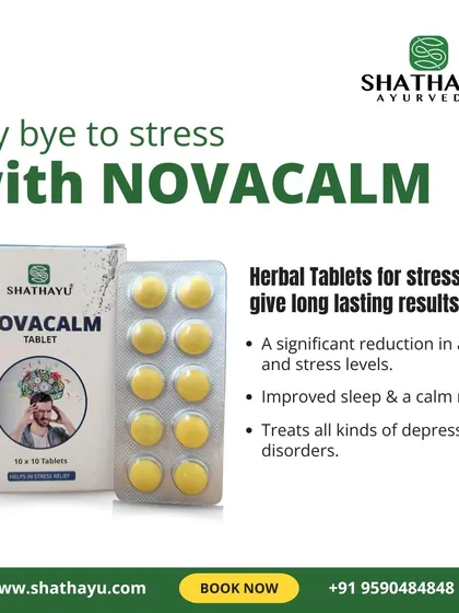 For those seeking a natural way to manage stress, I offer Novacalm herbal tablets. This formulation is designed to provide long-lasting results by reducing anxiety, improving sleep, and supporting mental health.