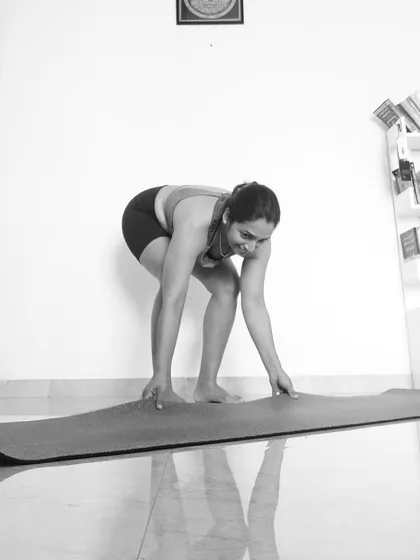 Rolling out the mat with a smile. The beginning of every practice is an opportunity.