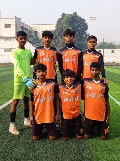 Our U13 team ready for their match against Olimpic FA in the Delhi Future Stars Youth League.