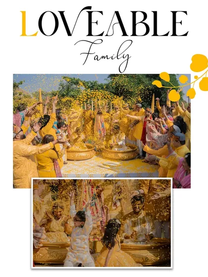 The sheer fun and energy of a Haldi ceremony, where family and friends join in to celebrate. These candid moments are filled with laughter and create lasting memories.