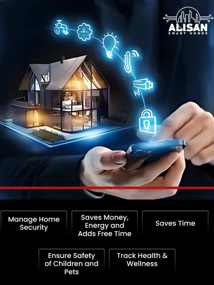 A truly smart home saves you time, money, and energy while enhancing security. Our system allows you to manage home security, track wellness, and ensure the safety of children and pets, all from your phone.