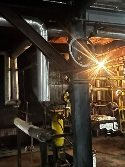 Another shot from the oil refinery visit, highlighting the operational aspects of our client's business.