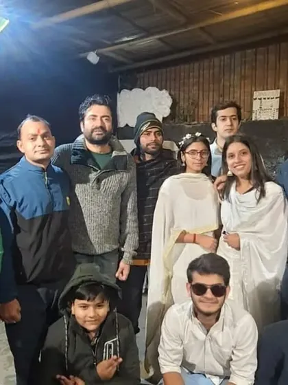 The cast and crew of 'Karma' and 'Bade Bhaisahab'. We are a close-knit team that works together to create memorable productions.