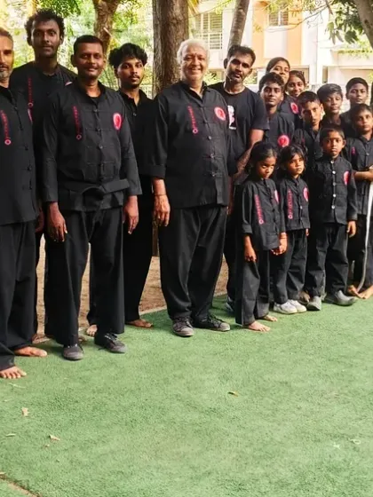 Our academy is a family. This photo from a belt test day shows our diverse community of men, women, and children, all training and growing together. Everyone is welcome here, regardless of age or experience.