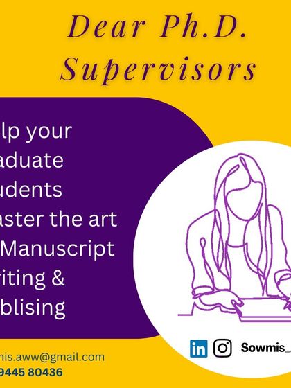 An informational graphic for PhD supervisors, offering practical ways they can empower their graduate students in mastering the art of scientific writing and publishing.