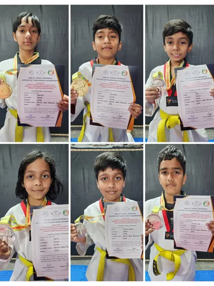 More of my successful competitors from the Shri R.C. Verma Memorial Winter Cup, displaying a mix of gold, silver, and bronze medals.