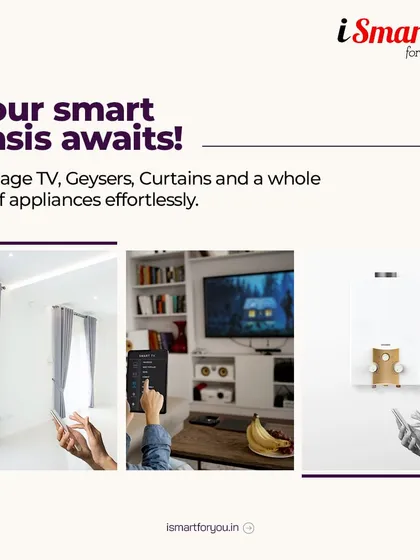 My automation solutions go beyond just entertainment. I can connect everyday appliances like your geyser, curtains, and TV, so you can manage them effortlessly. Imagine waking up and having your curtains open and geyser turn on automatically.