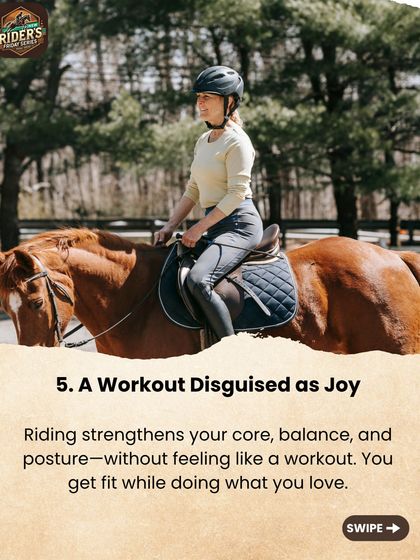 Riding is a workout disguised as joy. It strengthens your core, improves balance, and enhances posture, all while you are doing something you love.