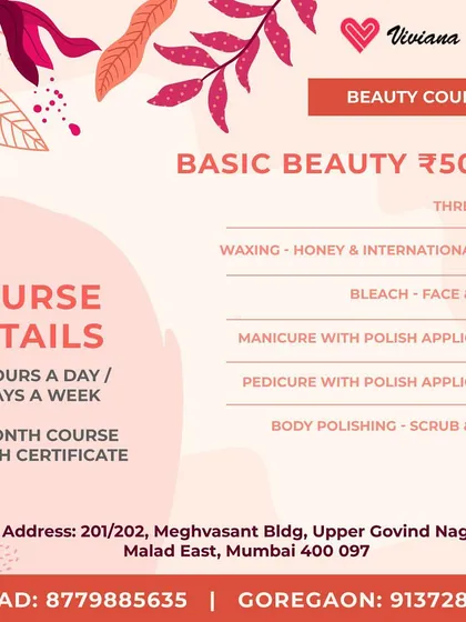 Start your beauty career with my one-month Basic Beauty Course. This is the perfect foundation, teaching you essential, in-demand services like threading, honey and international waxing techniques, bleach application for face and body, and professional manicure and pedicure with polish application. You'll get hands-on training in a real salon environment, preparing you for actual client work.