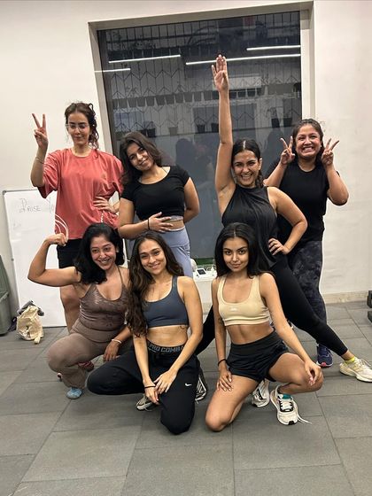 Our Femme Fit squad, feeling strong and empowered after a great session together. This is what community looks like.