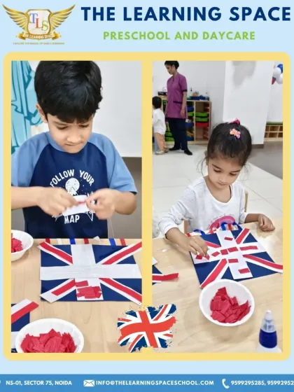 Every child gets to create their own masterpiece. This activity not only teaches them about the UK but also gives them a sense of accomplishment as they complete their flag.
