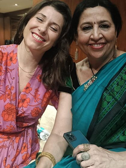 Posing with my talented collaborators after our show. The joy and energy we share on stage continue long after the concert is over.