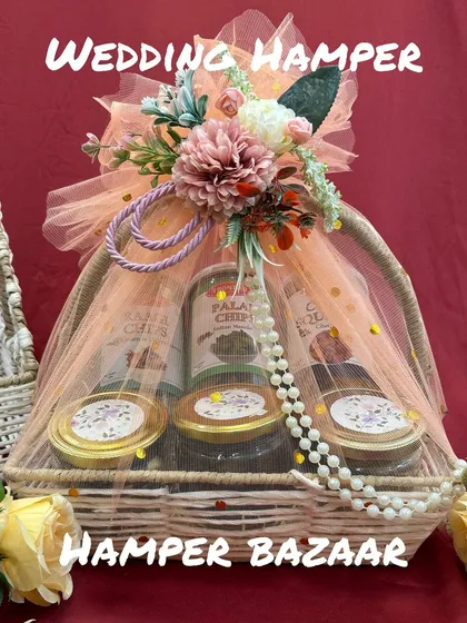 Our services go beyond baby celebrations. We also create elegant and thoughtful hampers for weddings, perfect as room hampers for guests or as return gifts to thank them for their blessings.