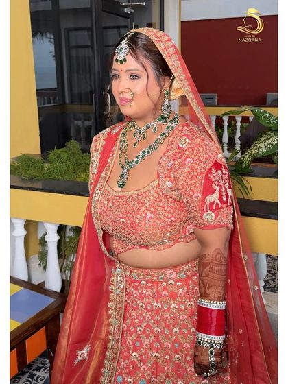 My beautiful Goa bride, her floral and butterfly bun adding to her radiant look.