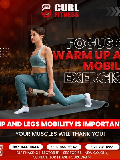 To get deeper squats, you need good hip and leg mobility. This infographic explains the importance of warming up with mobility exercises.