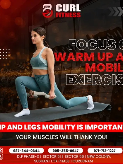 To get deeper squats, you need good hip and leg mobility. This infographic explains the importance of warming up with mobility exercises.