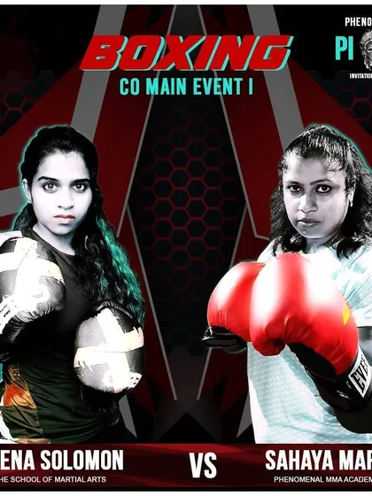 We are proud to see our students test their skills and courage in the ring. This event poster features one of our female boxers preparing for a competitive match. Our training is designed to empower everyone, providing a path for those who wish to take their martial arts journey to a competitive level.