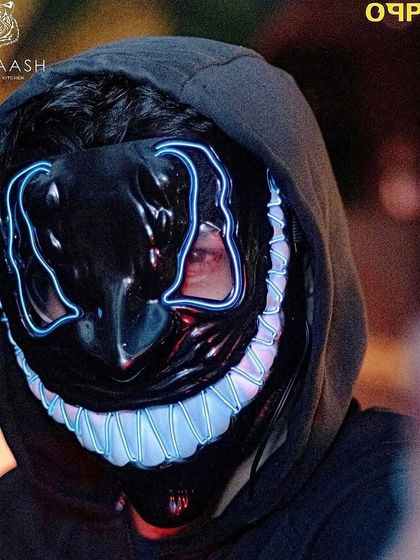 Getting into the Halloween spirit at Badmaash. Special themed nights are always a blast.