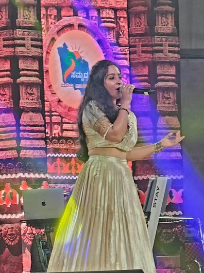 On stage, this outfit shines. The fabric catches the stage lights beautifully, making the performer stand out.