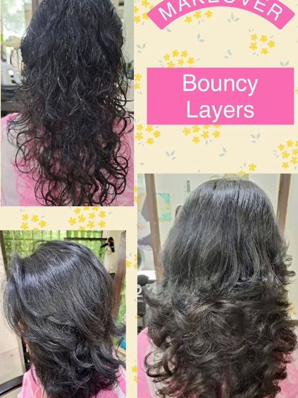 Another example of bouncy layers adding wonderful volume and texture. This cut is perfect for creating a lively, energetic hairstyle that is easy to manage.