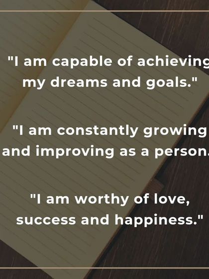 Affirmations like "I am capable of achieving my dreams" and "I am worthy of love, success, and happiness" are fundamental to building self belief. I help you integrate these truths into your core being.