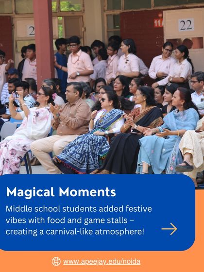 Magical moments were created during our Teachers' Day celebration as middle school students added to the festive vibes with food and game stalls, creating a lively carnival-like atmosphere for their mentors.