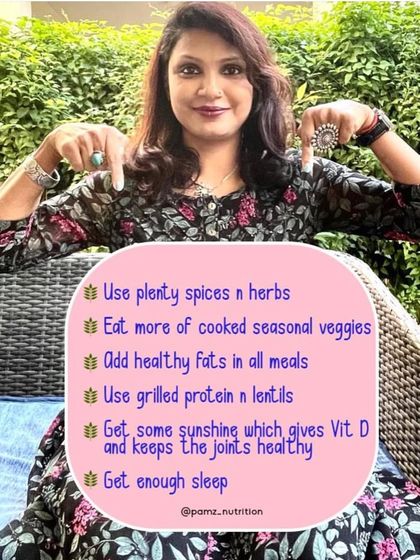 Staying healthy in winter can be challenging. I recommend using plenty of spices, eating cooked seasonal veggies, adding healthy fats to all meals, getting some sunshine for Vitamin D, and ensuring you get enough sleep.