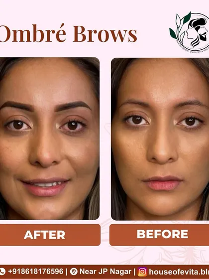 Ombré Brows give a soft, powdered makeup finish that’s perfect for a more defined look. Notice how the brows transition from lighter at the front to darker at the tail, creating a beautiful gradient effect that lasts.