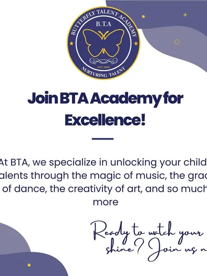 We specialize in unlocking your child's talents through the magic of music, the grace of dance, and the creativity of art. We invite you to join our academy and watch your child shine.