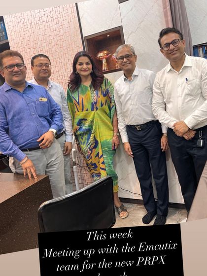 This week included an exciting meeting with the Emcutix team to discuss the new PRPX launch, another step forward in advanced aesthetic treatments.